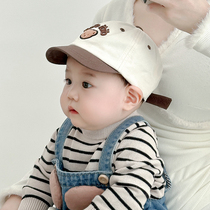 婴儿帽子春秋薄款韩版宝宝棒球帽夏季可爱小月龄男女童遮阳鸭舌帽
