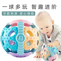 婴幼儿手抓摇铃健身益智软胶球铃铛响铃可咬玩具婴儿宝宝早教玩耍