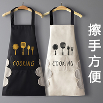 厨房用的围巾做饭家用韩版围裙防水防油成人男女个性情侣2022新款