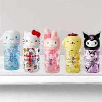现货日本Kitty melody玉桂狗脸型便携儿童洗漱漱口杯套装牙刷牙膏