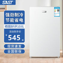 SAST冰柜家用小型迷你冰柜立式冷冻柜侧开门冷冻冰箱储奶母乳冷柜