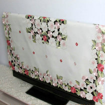 平板电视罩液晶电视机套镂空蔷薇绣贡缎盖布32寸42寸48寸43寸55寸