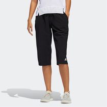adidas/阿迪达斯运动短裤夏季新款女装训练运动基础七分裤 FT3081