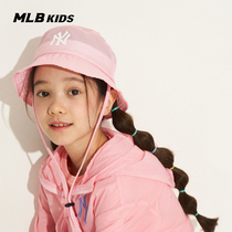 MLB儿童官方男女童队标渔夫帽运动防晒时尚外出可调节遮阳帽子夏