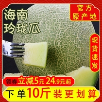 海南蜜瓜玲珑瓜5/10斤乐东原产地水 新鲜水果网纹瓜 甜瓜整箱包邮