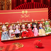新年礼物2024新款除夕春节送女孩子女童生日创意洋娃娃礼盒带礼袋