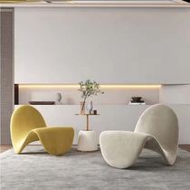 网红舌头椅设计师款休闲客厅极简懒人沙发椅子轻奢单人创意个性