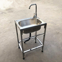 盆不锈钢水槽双槽带架支水w斗池盆架洗洗菜脸洗碗操作台面架子
