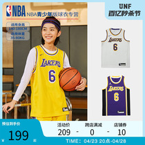 NBA球衣 湖人队詹姆斯6号同款正品青少年学生大童运动训练篮球服
