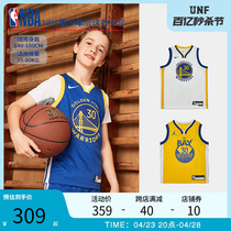 NBA球衣勇士库里青少年球衣场上运动衣篮球服男女正品官方旗舰店