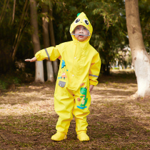 儿童连体雨衣宝宝男童男孩玩水服<em>雨具</em>雨鞋雨靴套装防水全身一3岁