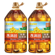 香满园黄金珍鲜纯香菜籽油 5L*2桶物理压榨纯正四川风味营养