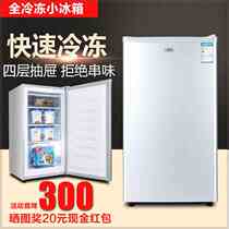 全冷冻冰箱小型立式侧开门冷柜家用母乳茶叶箱抽屉单门节能电冰箱