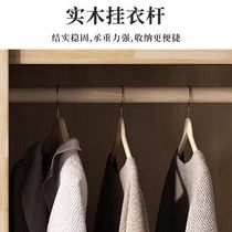 中式实木衣柜原木三四五六门现代简约家用卧室储物经济型收纳衣橱