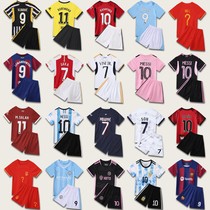 葡萄牙C罗球衣儿童足球服套装女小学生男孩成人德国欧洲杯球队服