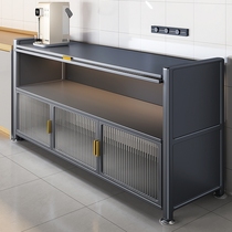 厨房置物架多功能微波炉储物柜家用多层调味料碗碟橱柜收纳架子