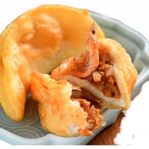 三河米饺安徽手工特产饺子虾豆腐馅油炸经典美食早点小吃10个包邮
