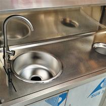 厨房工作台不锈钢操作台水池水槽柜水果店切配洗涮盥洗池