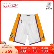 Mitchell Ness复古篮球裤运动裤子SW球迷版NBA湖人队09季科比短裤