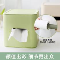 纸巾盒卫生纸盒卫生间卷纸盒厕纸厕所家用创意防水<em>桌面卷纸筒</em>