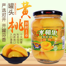 新鲜黄桃罐头罐头糖水水果一箱5101×4瓶混合食品