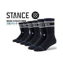 日本直邮STANCE BASIC 3 件装袜 a556d20sro-blk 袜子 3 双装袜