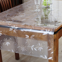 桌垫 餐垫 隔热 圆桌透明pvc软玻璃可裁剪垫子塑料透明防水桌布