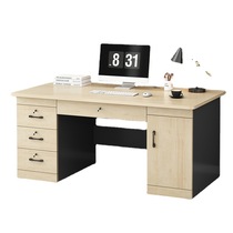 定制带锁办公桌椅电脑桌家用简约带抽屉台式单人办公室人造板组合