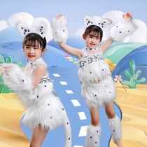 元旦波斯猫表演服幼儿小猫咪舞蹈服装学猫叫跳舞衣儿童动物演出服