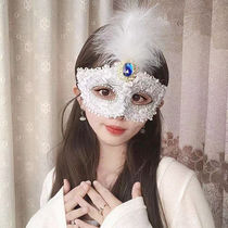 新疆西藏包邮万圣节女款半脸公主古风面具仙女化妆舞会表演道具