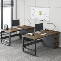 办公室办公桌椅组合职员单人简约现代1.2米台式电脑桌办公员工位