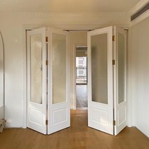 实木折叠门玻璃门橱柜门现代简约隐形门卧室门阳台门衣柜门推拉门