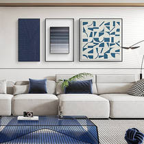 翻行 现代简约黑白灰抽象客厅沙发装饰画艺术创意高级感三联挂画