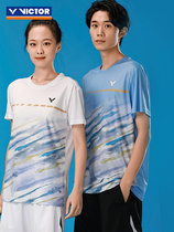 2023春victor胜利羽毛球服套装男款T速干透气跑步篮球运动服女款