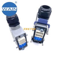新款WAIN唯恩重载连接器 12针24芯信号6路6mm气路组合 浩亭哈丁款