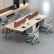 职员办公桌简约现代人创意财务室员工位屏风卡座人电脑桌椅组合