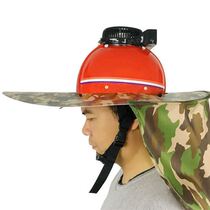帽檐超大帽子罩男式夏天w太阳塑料农民工头盔大沿遮阳板带大