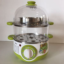 Midea/美的家用定时多功能小电蒸蛋器不锈钢双层电蒸锅家电早餐机