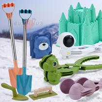 新款恐龙雪球夹子大号雪人夹玩雪工具打雪仗堆雪人神器模型玩具