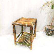 小桌子茶几复古风格小茶台竹子简约花架放烧水壶的架子竹制品家具