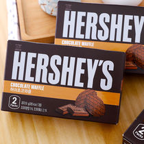 韩国进口HERSHEY'S好时巧克力华夫饼干55g盒装薄脆松饼休闲零食