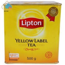 Lipton立顿黄牌精选红茶500g锡兰茶散装罐装斯里兰卡原装进口包邮