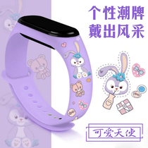 新款时尚印花手表ins风韩版卡通儿童男女孩手环小学生防水电子表