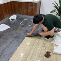 pvc自粘地板加厚防水耐磨瓷砖地面贴纸工业风水泥地商用塑胶地板
