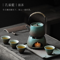 定制日式功夫茶具小套装加热温茶炉茶壶整套茶盘茶杯陶瓷家用礼品