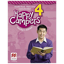 克米伦Macmillan7-12岁少儿小学教辅教案教师指导用书Happy campers 4级别原版进口小学英语教材 纯全英文版正版原著英语书籍