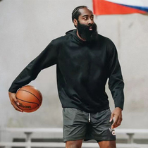 哈登篮球投篮运动卫衣定制男长袖速干宽松跑步训练服健身帽衫外套