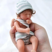仿真婴儿重生同款硅胶儿童洋娃娃安抚陪睡眠毛绒6寸全胶迷你手掌