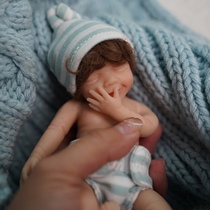 6寸全胶仿真婴儿重生同款硅胶儿童洋娃娃安抚陪睡眠毛绒迷你手掌