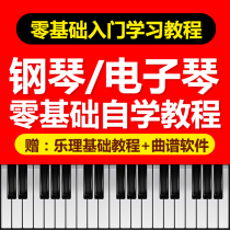 零基础电子琴钢琴初学入门视频教程教学成人少年儿童自学教材培训